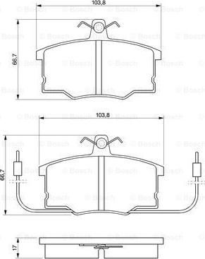 BOSCH 0 986 490 930 - Set placute frana,frana disc aaoparts.ro