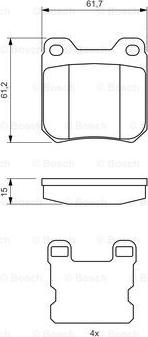 BOSCH 0 986 490 500 - Set placute frana,frana disc aaoparts.ro