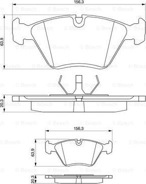 BOSCH 0 986 490 640 - Set placute frana,frana disc aaoparts.ro