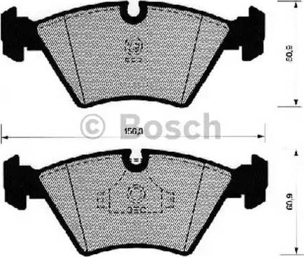 BOSCH 0 986 490 641 - Set placute frana,frana disc aaoparts.ro