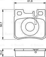 BOSCH 0 986 490 260 - Set placute frana,frana disc aaoparts.ro