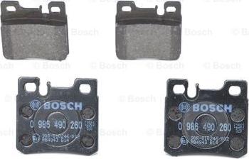 BOSCH 0 986 490 260 - Set placute frana,frana disc aaoparts.ro