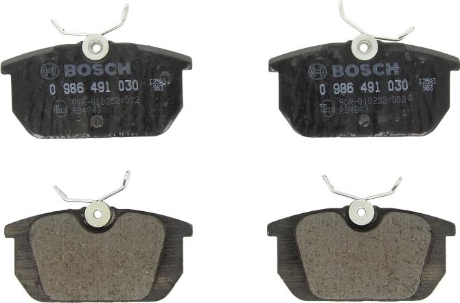 BOSCH 0 986 491 030 - Set placute frana,frana disc aaoparts.ro