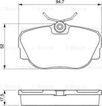 BOSCH 0 986 491 730 - Set placute frana,frana disc aaoparts.ro