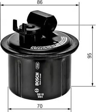 BOSCH 0 986 450 100 - Filtru combustibil aaoparts.ro