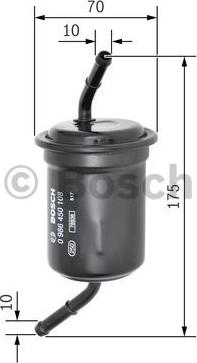 BOSCH 0 986 450 108 - Filtru combustibil aaoparts.ro