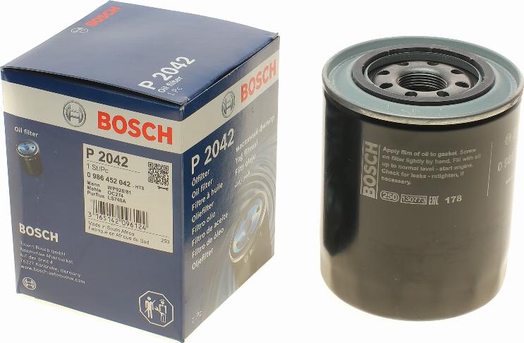 BOSCH 0 986 452 042 - Filtru ulei aaoparts.ro