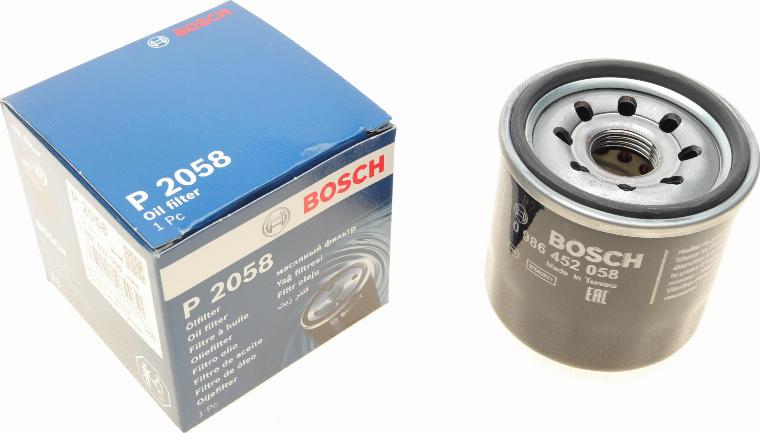 BOSCH 0 986 452 058 - Filtru ulei aaoparts.ro