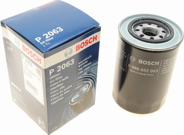 BOSCH 0 986 452 063 - Filtru ulei aaoparts.ro