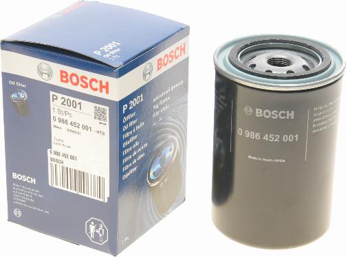 BOSCH 0 986 452 001 - Filtru ulei aaoparts.ro