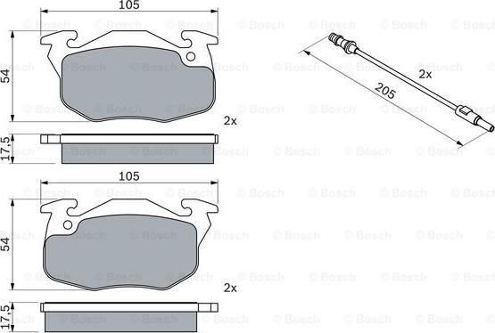 BOSCH 0 986 469 860 - Set placute frana,frana disc aaoparts.ro