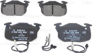 BOSCH 0 986 469 860 - Set placute frana,frana disc aaoparts.ro