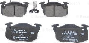 BOSCH 0 986 469 860 - Set placute frana,frana disc aaoparts.ro