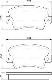 BOSCH 0 986 464 881 - Set placute frana,frana disc aaoparts.ro
