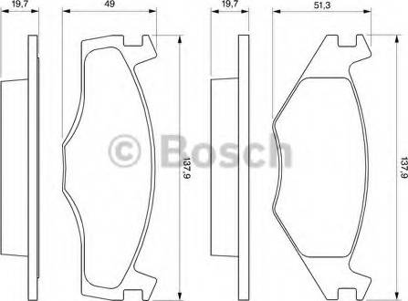 BOSCH 0 986 465 961 - Set placute frana,frana disc aaoparts.ro