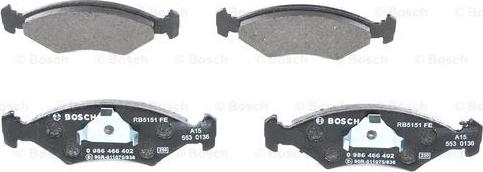 BOSCH 0 986 466 402 - Set placute frana,frana disc aaoparts.ro