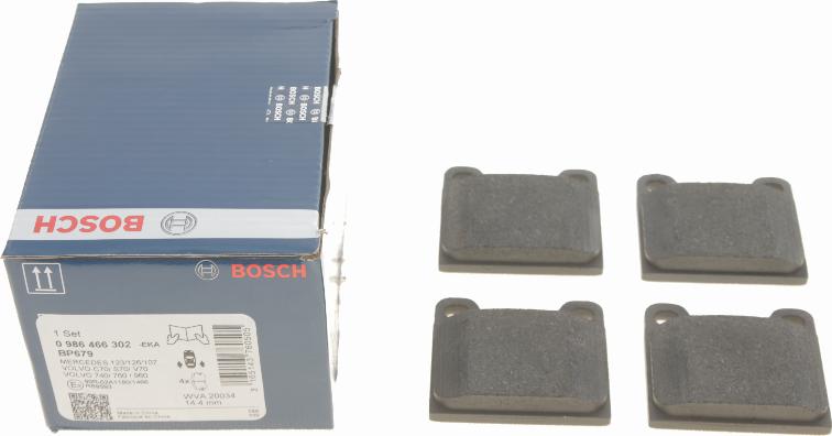 BOSCH 0 986 466 302 - Set placute frana,frana disc aaoparts.ro