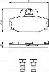 BOSCH 0 986 460 995 - Set placute frana,frana disc aaoparts.ro