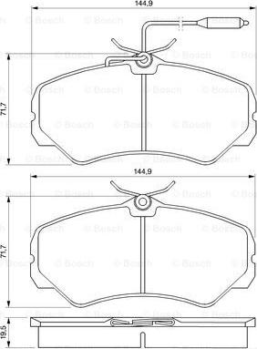 BOSCH 0 986 460 998 - Set placute frana,frana disc aaoparts.ro