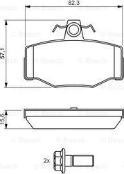 BOSCH 0 986 460 993 - Set placute frana,frana disc aaoparts.ro