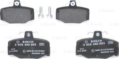 BOSCH 0 986 460 993 - Set placute frana,frana disc aaoparts.ro