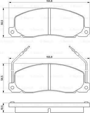 BOSCH 0 986 460 946 - Set placute frana,frana disc aaoparts.ro