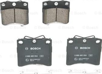 BOSCH 0 986 460 954 - Set placute frana,frana disc aaoparts.ro