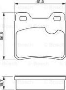 BOSCH 0 986 460 955 - Set placute frana,frana disc aaoparts.ro