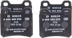 BOSCH 0 986 460 955 - Set placute frana,frana disc aaoparts.ro