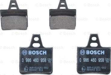 BOSCH 0986460958 - Set placute frana,frana disc aaoparts.ro