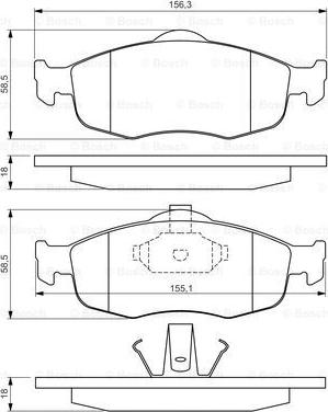 BOSCH 0 986 460 969 - Set placute frana,frana disc aaoparts.ro