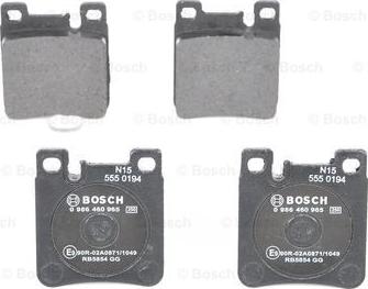 BOSCH 0 986 460 965 - Set placute frana,frana disc aaoparts.ro