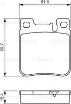 BOSCH 0 986 460 965 - Set placute frana,frana disc aaoparts.ro