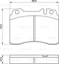 BOSCH 0 986 460 966 - Set placute frana,frana disc aaoparts.ro