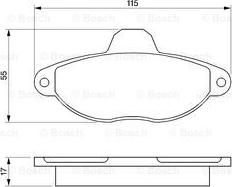 BOSCH 0 986 460 968 - Set placute frana,frana disc aaoparts.ro