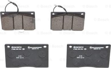 BOSCH 0 986 460 932 - Set placute frana,frana disc aaoparts.ro