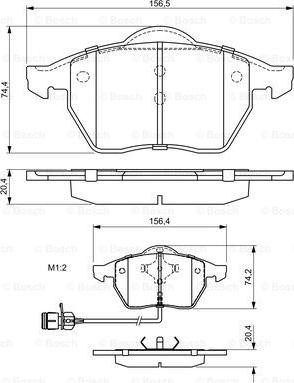 BOSCH 0 986 460 937 - Set placute frana,frana disc aaoparts.ro