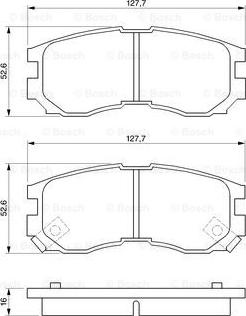 BOSCH 0 986 460 979 - Set placute frana,frana disc aaoparts.ro