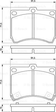 BOSCH 0 986 460 974 - Set placute frana,frana disc aaoparts.ro