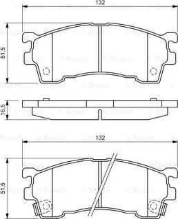 BOSCH 0 986 460 975 - Set placute frana,frana disc aaoparts.ro