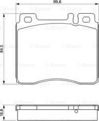 BOSCH 0 986 460 976 - Set placute frana,frana disc aaoparts.ro