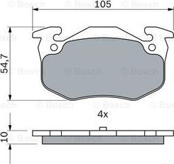 BOSCH 0 986 460 970 - Set placute frana,frana disc aaoparts.ro