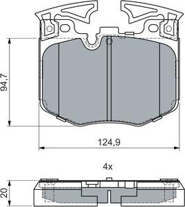 BOSCH 0 986 460 060 - Set placute frana,frana disc aaoparts.ro