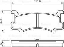 BOSCH 0 986 460 080 - Set placute frana,frana disc aaoparts.ro