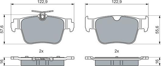 BOSCH 0 986 460 074 - Set placute frana,frana disc aaoparts.ro