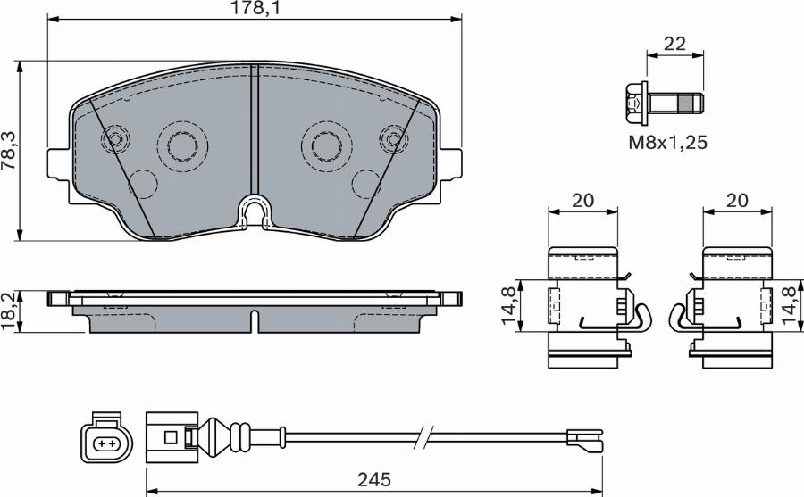 BOSCH 0986460162 - Set placute frana,frana disc aaoparts.ro