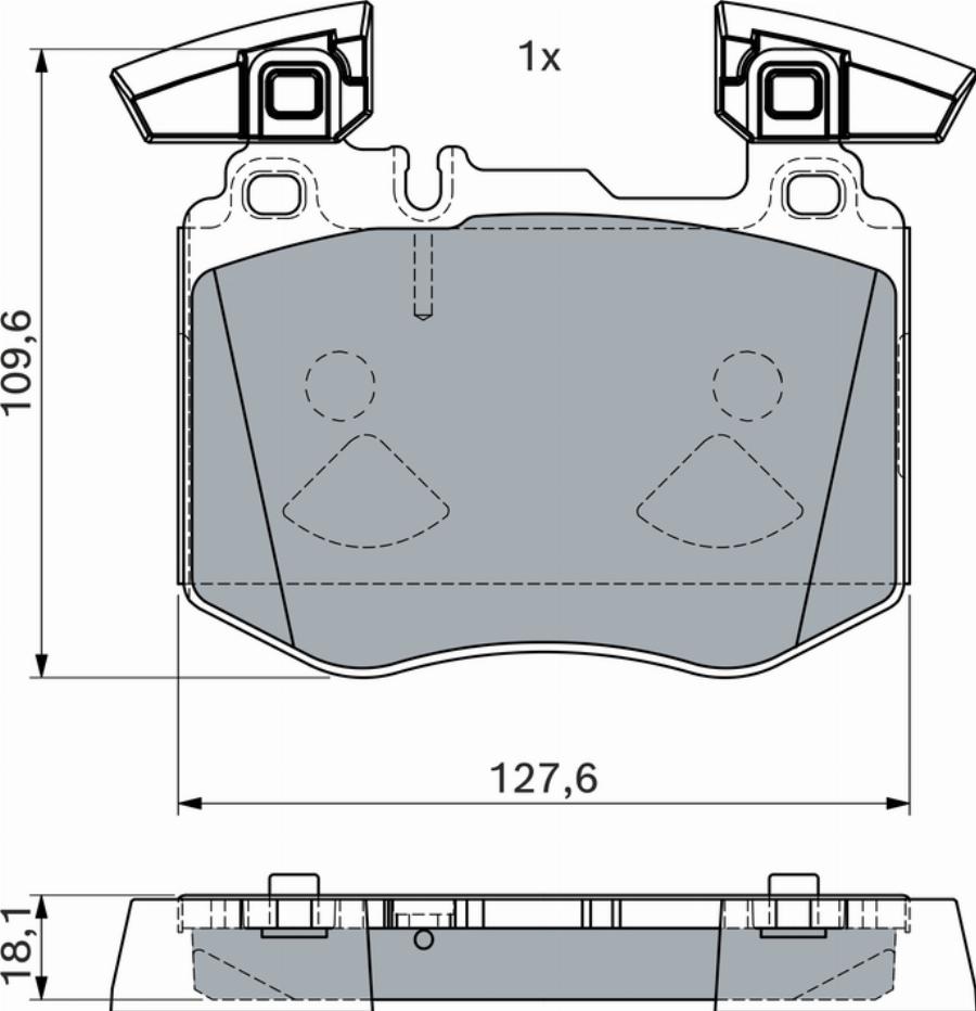 BOSCH 0 986 460 102 - Set placute frana,frana disc aaoparts.ro