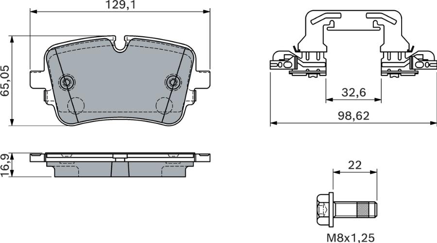 BOSCH 0 986 460 173 - Set placute frana,frana disc aaoparts.ro
