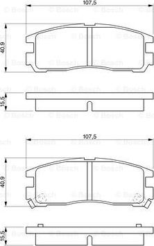 BOSCH 0 986 461 145 - Set placute frana,frana disc aaoparts.ro