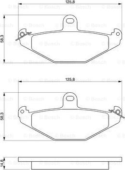 BOSCH 0 986 461 148 - Set placute frana,frana disc aaoparts.ro